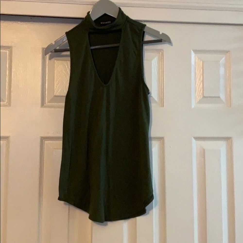 Express Green loose fitting sleeveless top Small - Picture 3 of 8